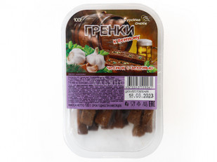 Картофель «Бруто» со вкусом бекона 70 гр.: Сурские гренки Чеснок с зеленью (100 гр)