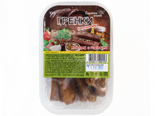 Рыба горячего копчения: Сурские гренки Холодец с горчицей (100 гр)