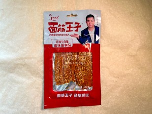 Вобла соломка: Мучные полоски КРАСНЫЕ со вкусом пряной говядины 76 гр