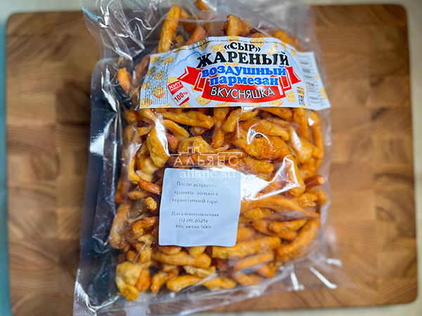 Жареный сыр "ВКУСНЯШКА" со вкусом пармезан (500 гр) в Уфе