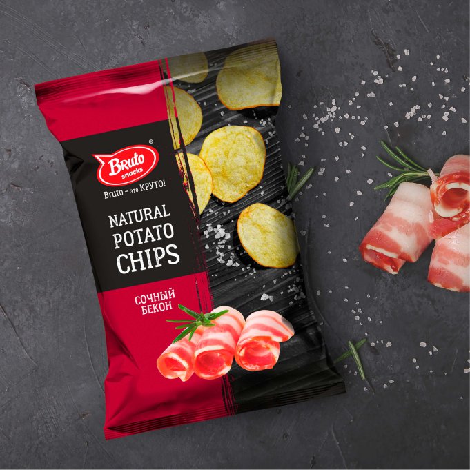Картофель «Бруто» со вкусом бекона 130 гр. в Уфе