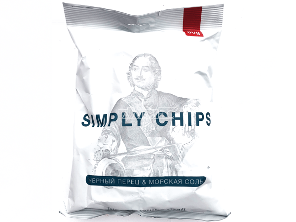 Картофельные чипсы "Simple chips" Морская соль и черный перец 80 гр. в Уфе