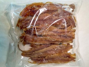 Шашлычок из щуки холодного копчения: Минтай солёно-сушёный (рваный)